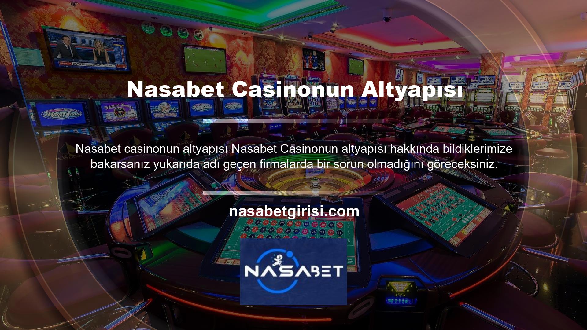 Casinolar Nasabet altyapısından dolayı sorun mu yaşıyor? Teknik sorun yok, donma sorunu yok, bağlantı veya bağlantı sorunu yok, araziyle ilgili sorun yok